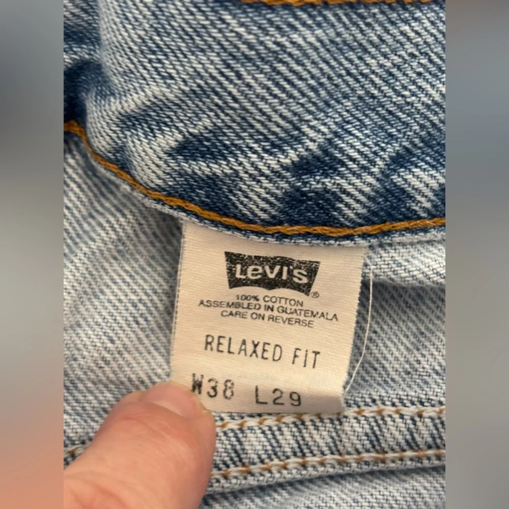 VINTAGE LEVI'S 540 Brown Tag Blue Jean‎ Denim Distressed Relaxed Straight Y2K 38